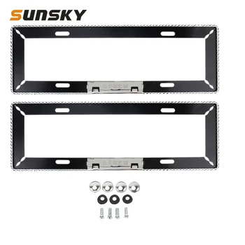 

Car Styling Car License Plate Frame Aluminum Alloy Universal License Plate Holder Car Accessories 2 PCS