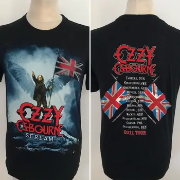 

OZZY OSBOURNE Scream 2011 European Tour T Shirt Medium Official