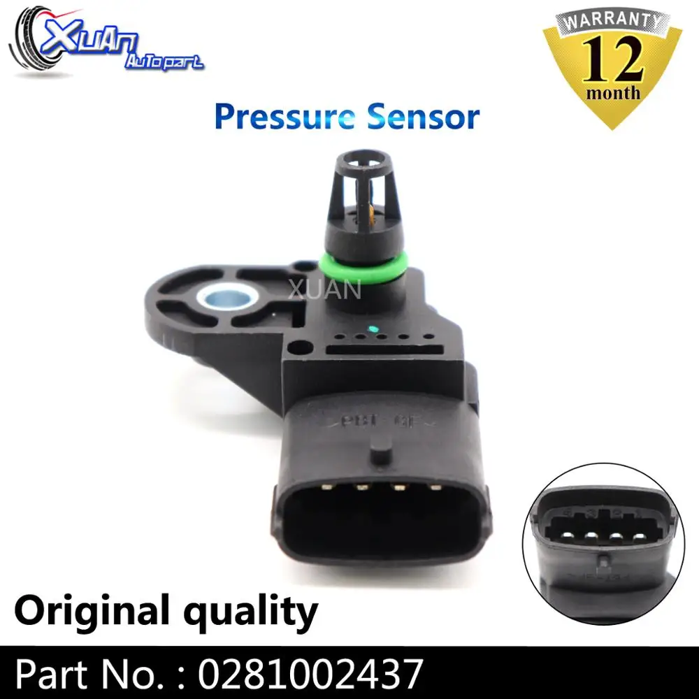 XUAN 0281002437 повышающий турбо датчик давления в коллекторе для Fiat Ducato Idea Vauxhall Vectra Signum