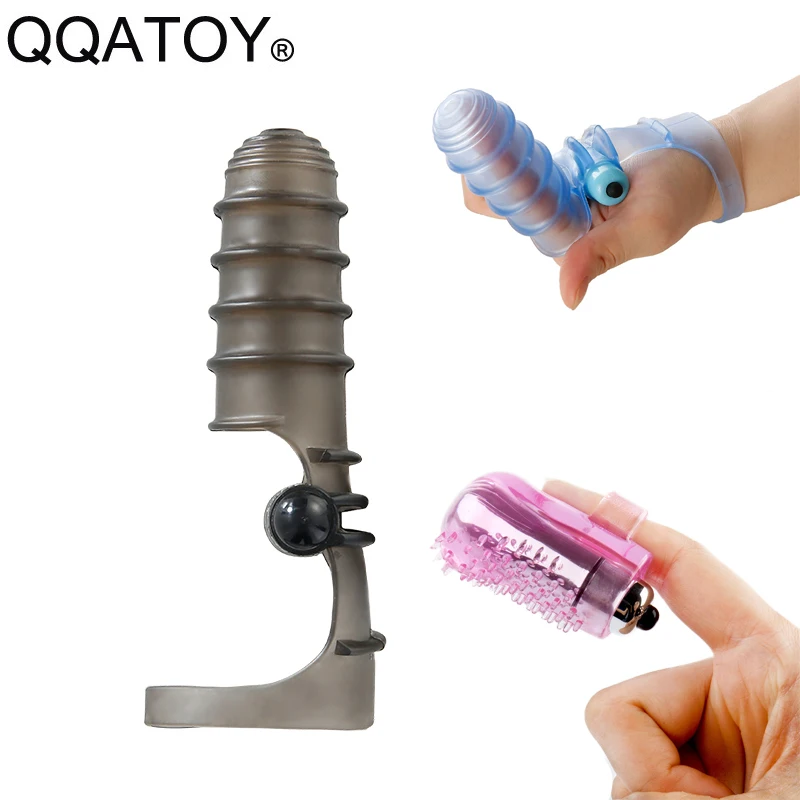 sex Finger Sleeve Vibrator G Spot Massage Clit Stimulate Flirting Sex Toys For Women Female Masturbator Adult Products | Красота и