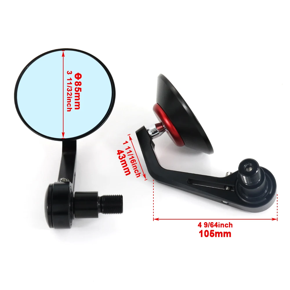 Fit Yamaha XSR900 XSR700 Tmax500 Tmax530 FZR600 FZR1000 Cafe Racer CNC Rear View Mirror Handle Bar End Side Rearview Mirrors motorcycle handle bar mirror
