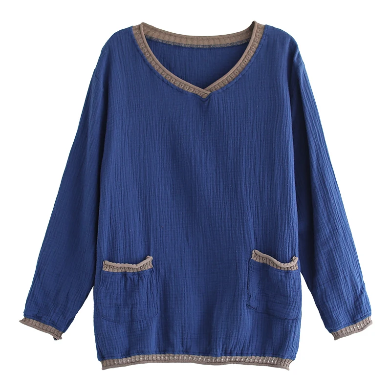 2020 Spring New Patchwork Color Loose Female T