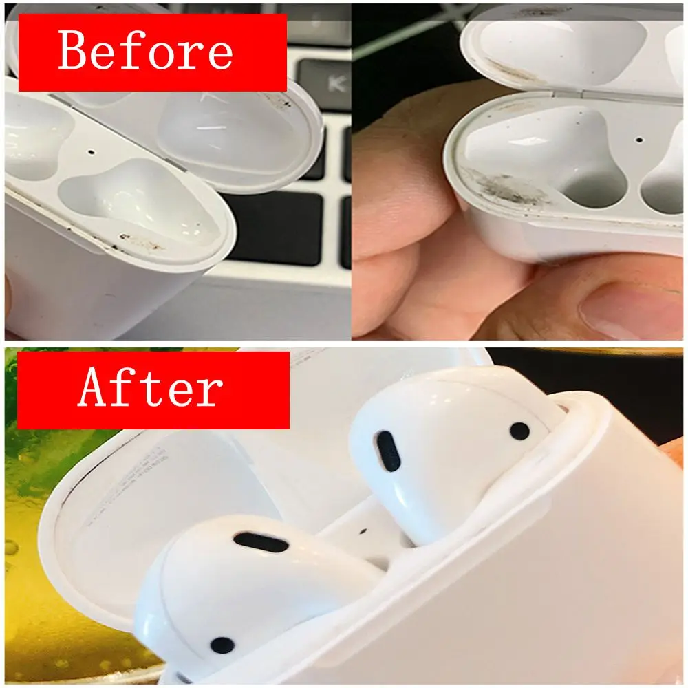 Для Apple Airpods аксессуары инструмент для чистки хлопковая палка для Airpods чехол наушники беспроводные 25 шт Двухсторонние для Iphone Xr 7