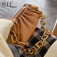 BXX Sac/ модная весенняя роскошная женская сумка, дизайнерская сумка из мягкой кожи с цепочкой, одноцветная сумка на плечо ZA2343