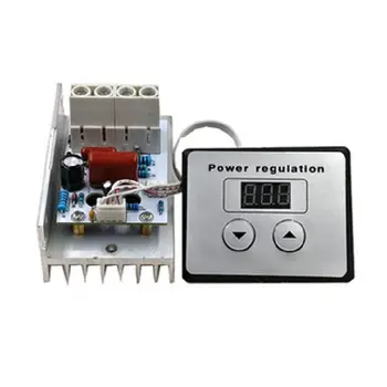 

SCR Voltage Regulator AC 220V 10000W Speed Control Dimmer Thermostat Module Kit 35ED