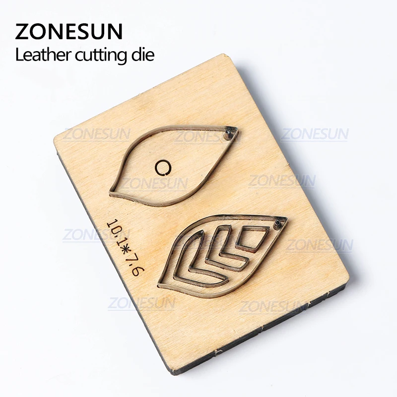 ZONESUN H7 DIY Custom Cutter кожаные серьги для резки высечки кожи для стального правила высечки машины пресс-инструменты
