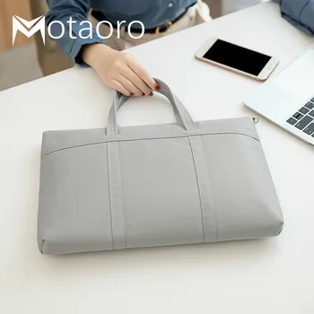 

New Women's Briefcase Fashion Office Commuter Bag Female Book Hand Bag Women 14" Laptop Briefcases Neutral A4 Document Bags 2020