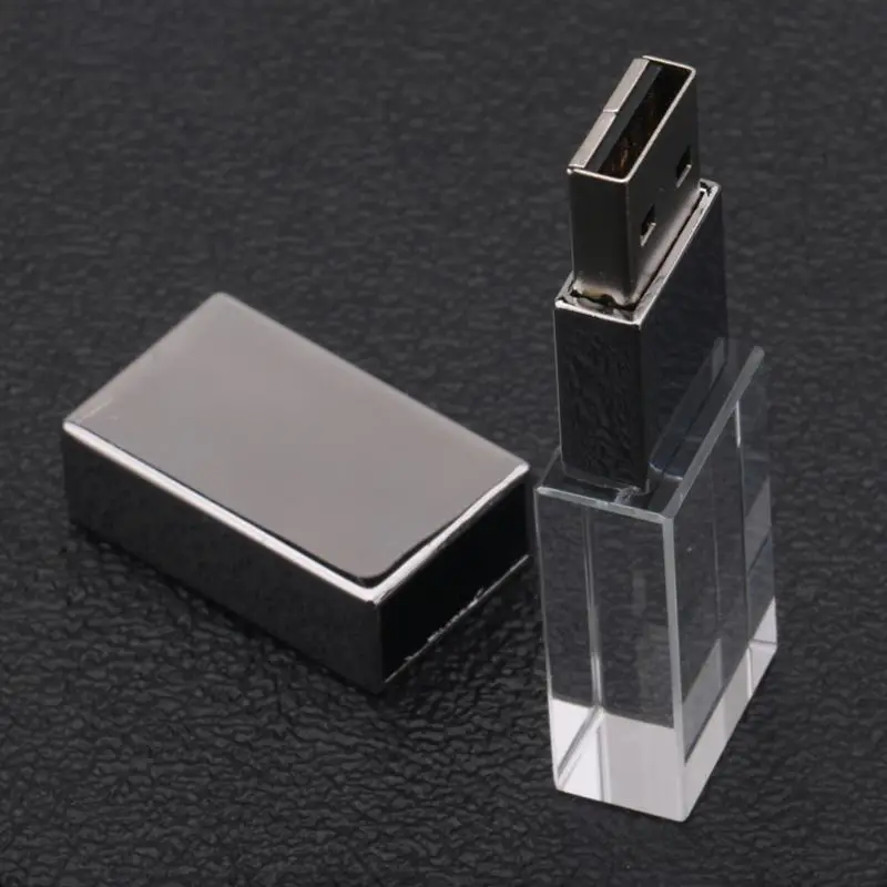 Кристально прозрачный СВЕТОДИОДНЫЙ светильник металлический Usb флеш накопитель