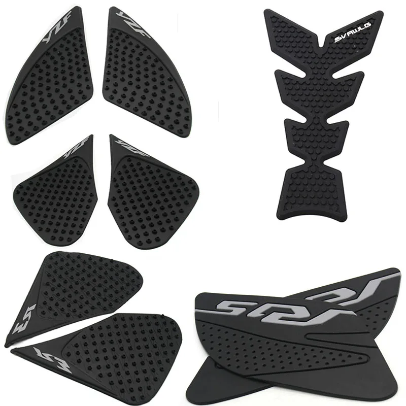 Motorcycle Tank Traction Pad Grips Rubber Gas Tank Decals Knee Protector For Yamaha YZF R3 2013-2016