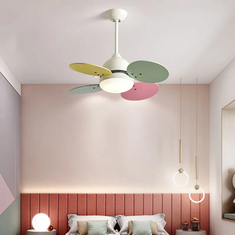 

Kids Led Ceiling Fans With Light For Living Room 220V Ventilator Modern Ceiling Fan Lamp Hanging Lighting Fan Fixture