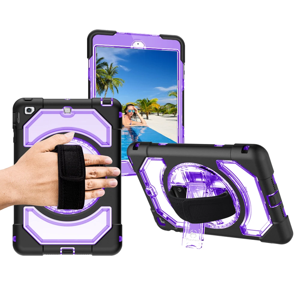 

Tablet Case For iPad Mini 1 2 3 Military Heavy Duty Kickstand Protection Cover Case w/ 360 Degree Rotation Stand and Strap FHL02