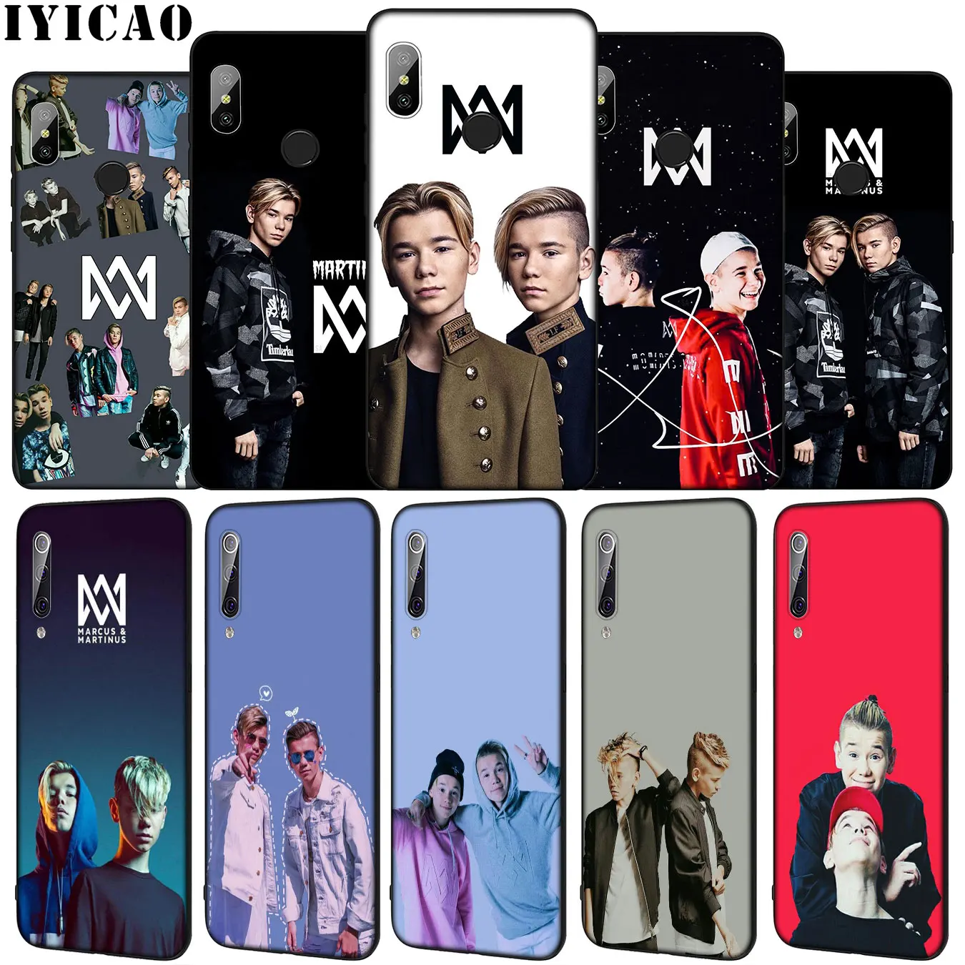 Мягкий силиконовый чехол IYICAO для телефона с Маркусом и мартинусом Xiaomi Mi 10 9 9T A3 Pro 8