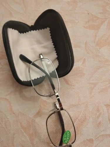 Design Reading Glasses Men Women Folding Spectacles Frame Silver Metal +1.0-+4.0