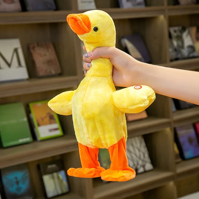 2020 New Electronic Plush Toys Talking Speaking Singing Duck Doll Stuffed Animals Plush Kawaii Yellow Duck Toy For Children Gift 2