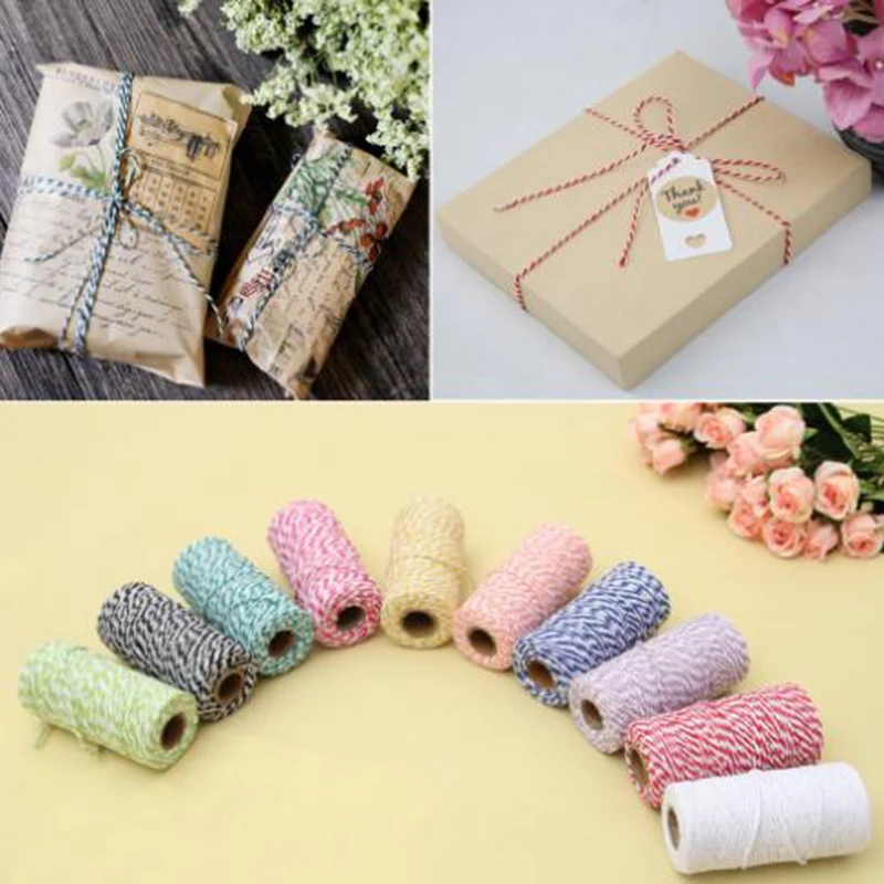 1Roll 109Yards Cotton Cord Thread Chinese Knot Macrame Bracelet Braided Cord 2MM