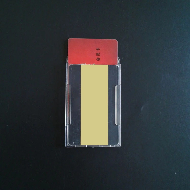 Clear Transparent ID Card Holder Protector Cover Case for Employee Badge Cards