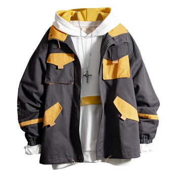 

Big Size Bomber Pilot Jacket Many Pockets WindBreaker Men Jackets hiphop Streetwear Vintage Jacket Men Fashion clothing II50NSJK