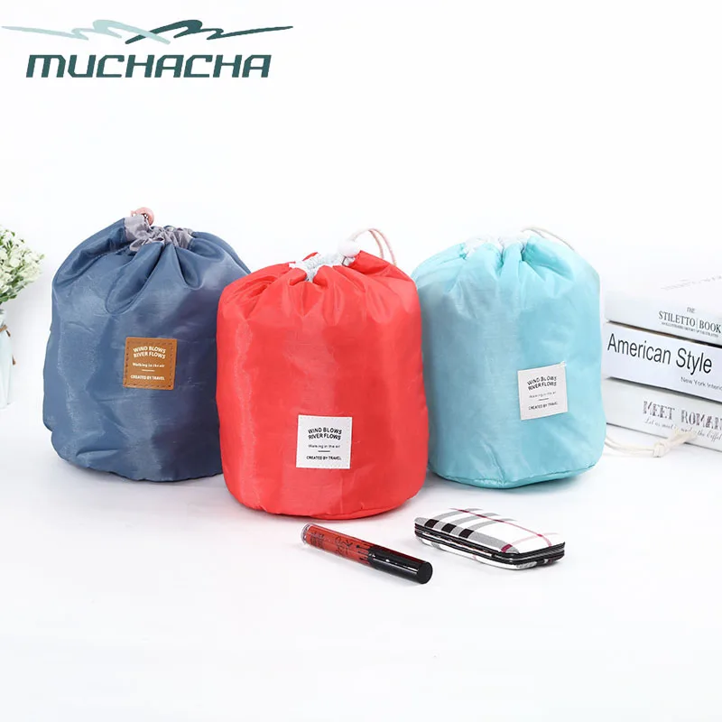 drawstring makeup organizer and travel bag