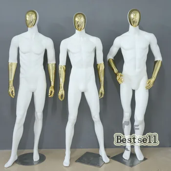 

Best Men's Whole Body Garment Male Models Electroplated Splicing Male Mannequin