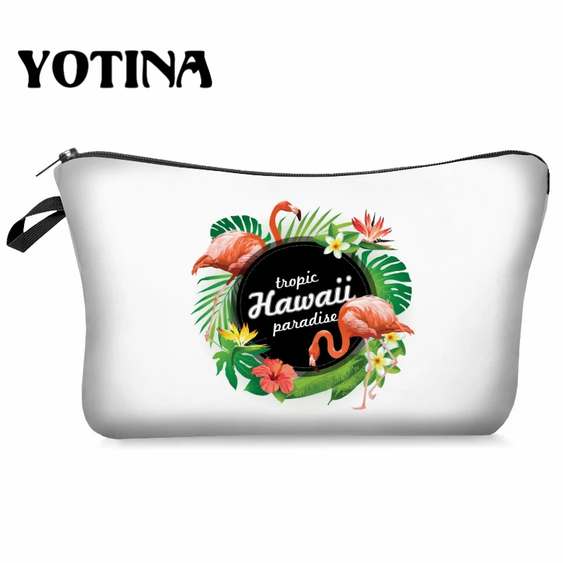 

Yotina Makeup organizer Women Cosmetic Bag With Multicolor Pattern 3D Printing neceser Cosmetics Pouchs For Travel makeup bag