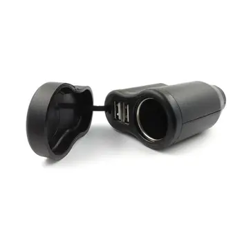 

Dual USB Charger DIN Cigarette Lighter Socket For BMW Triumph Hella Motorcycle Dropship