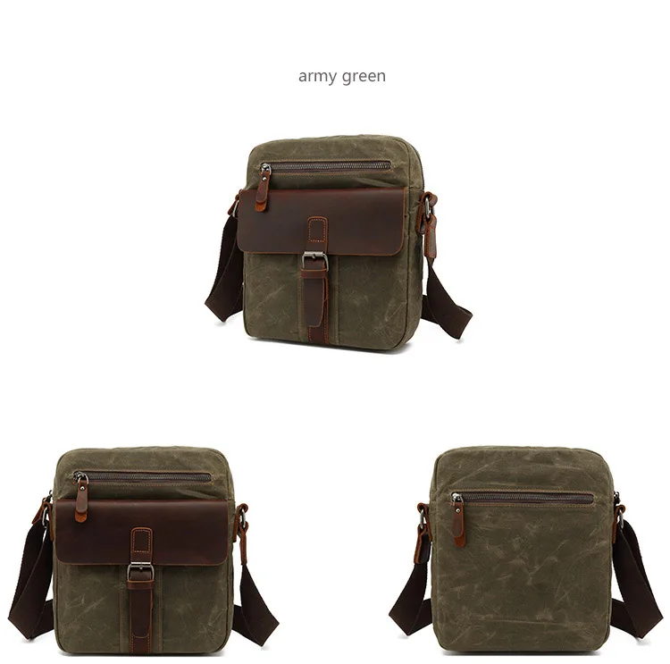 Cross Body Messenger Bag Color Display Army Green