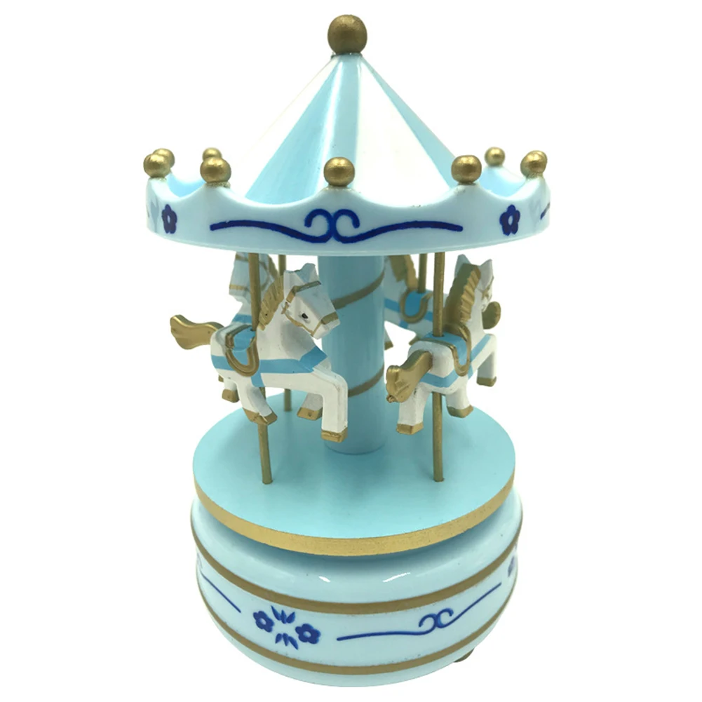 Musical box carousel music carousel wooden carousel music box toy children's doll game