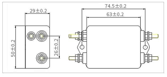 Однофазный AC 220V EMI более биполярный очищенной Мощность поставить фильтр CW4L2-S 3A 6A10A20A30A