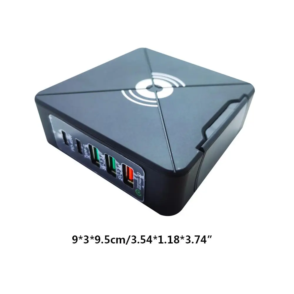 Многопортовое зарядное устройство для телефона 75 Вт QC3.0 PD блок питания ноутбука