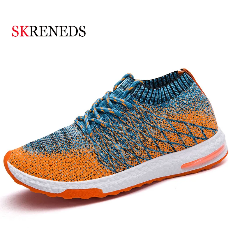 

SKRENEDS cushioning air cushion Flats ManSneakers Breathable Tenis Shoes Men Rubber Men Casual Shoes Brand Male Fashion Footwear