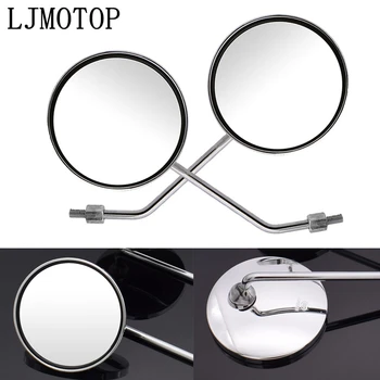 

Free Shipping Motorcycle Round Back View Mirror Moped Side Mirror 8mm 10mm For KTM Super Adventure 1290 65SX 65XC 85SX 85XC