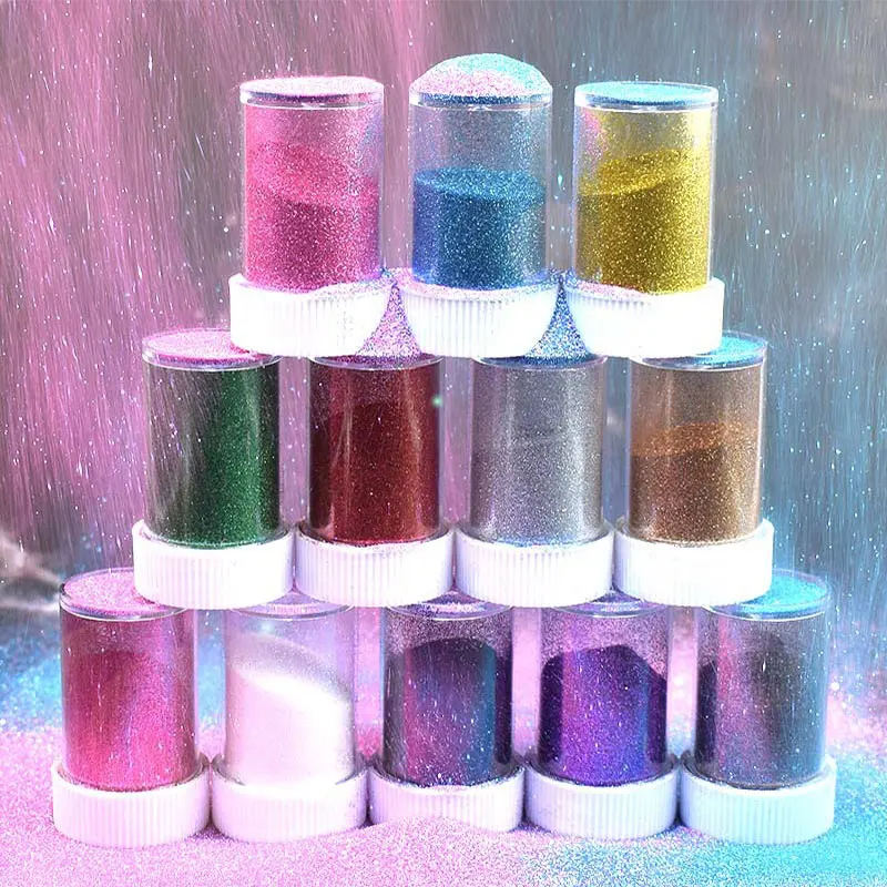 

20g Glitter Powder For Lipgloss Lipstick Pigment Powder Colorful DIY Lip Gloss Powder Material Shimmer Face Glitter Makeup
