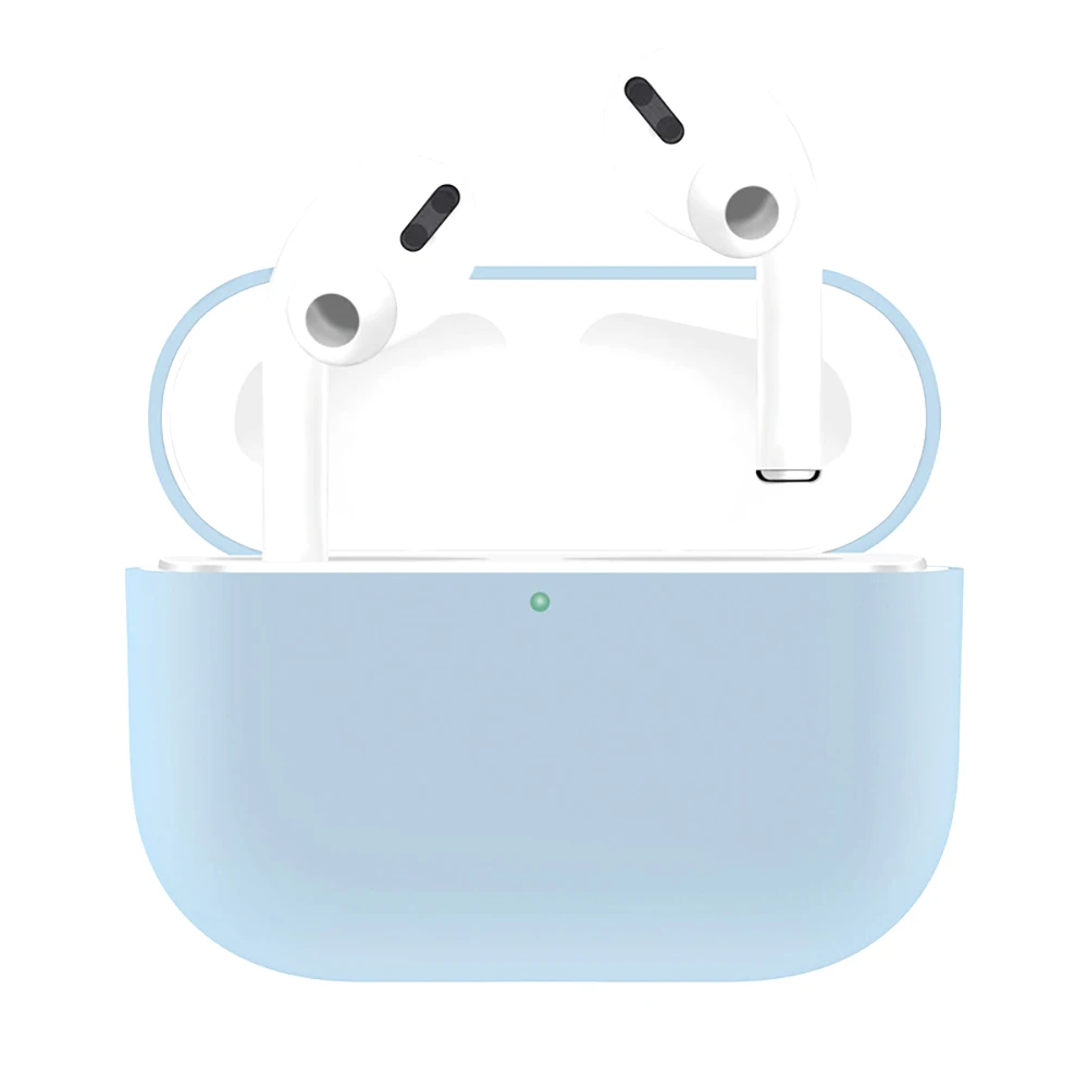 Простой чехол для Airpods Pro модный карамельный цвет мягкий силиконовый супер тонкий