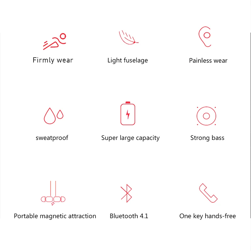 Y10 Bluetooth наушники беспроводные наушники шейные спортивные наушники для IOS, Android, всех умных устройств