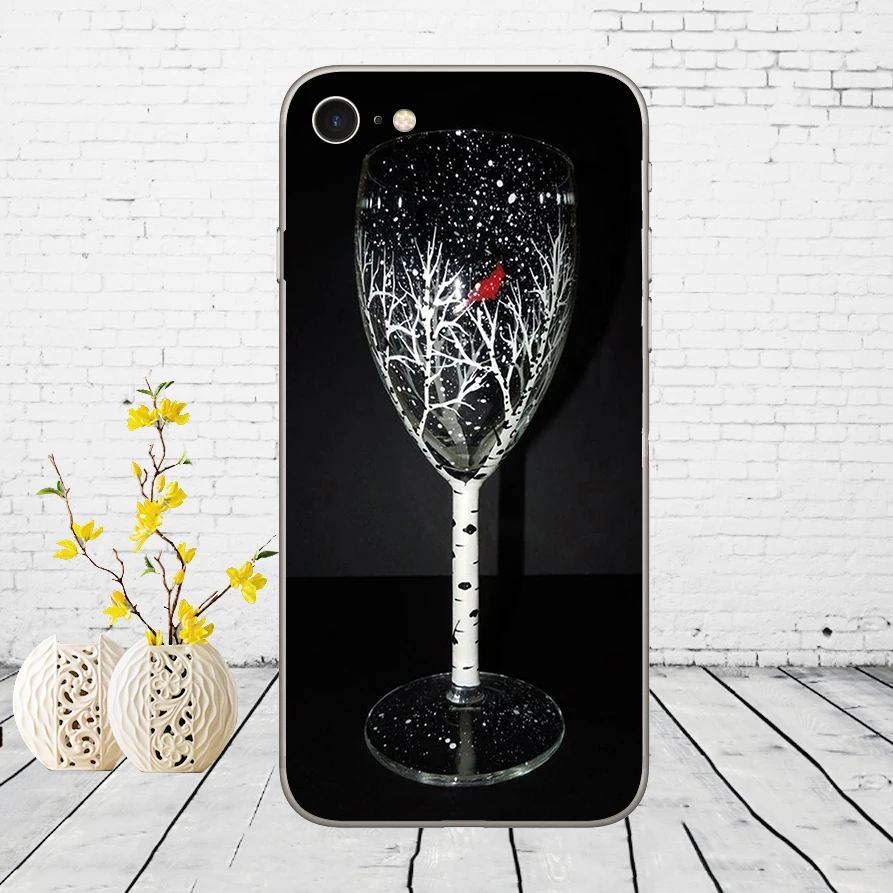 Keep calm and drink a bear винный узор резиновый мягкий силиконовый чехол для iPhone 5 5S SE 6 6s 8 plus 7 7 Plus X XS SR MAX - Цвет: 8