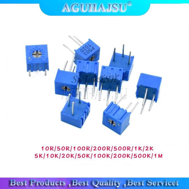 10 шт. 3362P 101 201 501 102 202 502 103 203 503 104 204 504 105 Trimpo подстроечный потенциометр 3362 500R 1K 2K 5K 10K