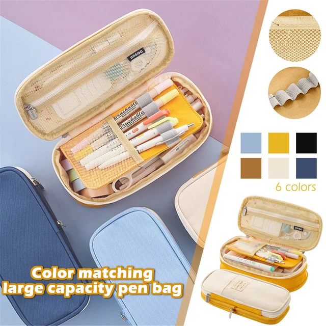 EASTHILL Big Capacity Pencil Pen Case Bag Pouch Holder for Middle High  School Office College Girl