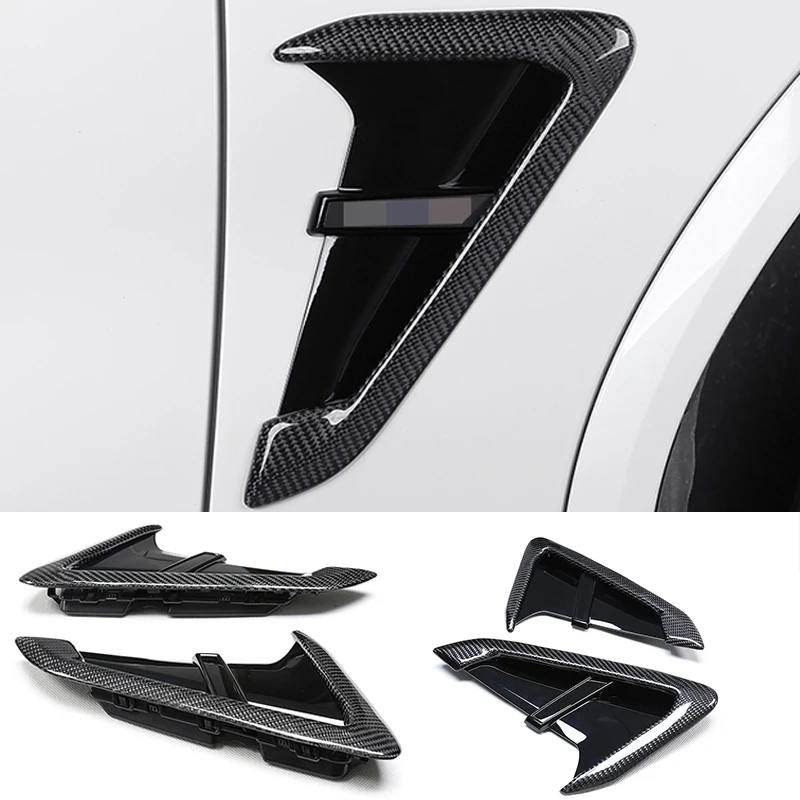 CarStyling Carbon Fiber Car Side Fender Air Wing Vent Trim Accessories Replace For BMW X3 G01