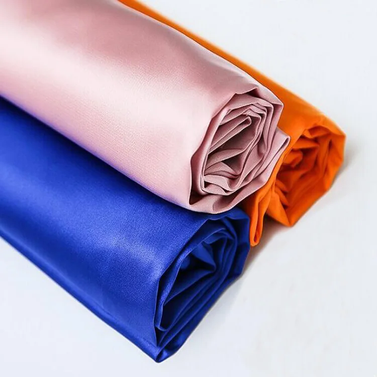 120cm Width Soft Polyester Spandex High Stetch Silky Satin Fabric For Dress Lining | Дом и сад