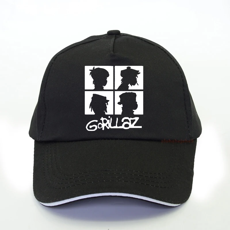 

summer brand music band gorillaz baseball cap British Virtual Band Gorillaz Cartoon snapback hat fashion Men women Hip-Hop hat