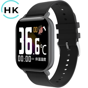 

HKBZ Smart Watch R1 Body Temperature Measure Fitness Tracker Blood Pressure Call Reminder Heart Rate Monitor Health Smart Watch