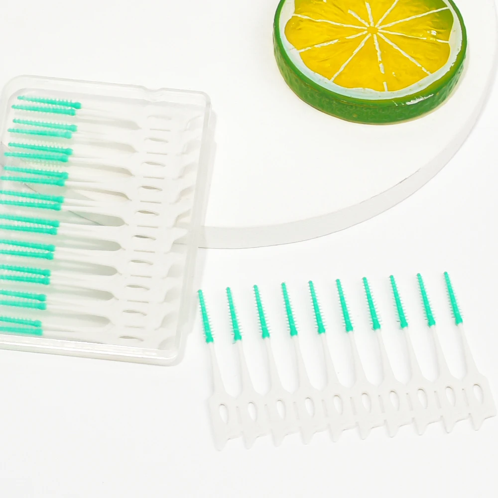 Y-Kelin 40Pcs Adults Interdental Brushes Clean Between Teeth Floss Toothpick ToothBrush Dental Oral Care Tool - Image 2