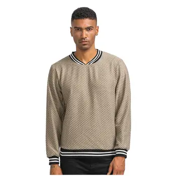

EU size Men's Men's check stand collar Pullover hoody