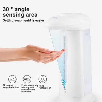 

330ml Infrared Automatic Induction Home Hotel Hand Washing Liquid Soap Dispenser It has 30 degree angle sensing ar-ea design,