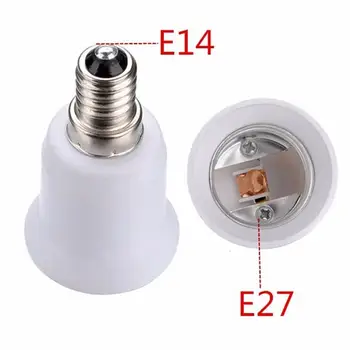 

5pcs Adapter E14 to E27 Candelabra Screw Light Socket to Medium Base E14 Converter Light Socket Adapter Chandelier Socket