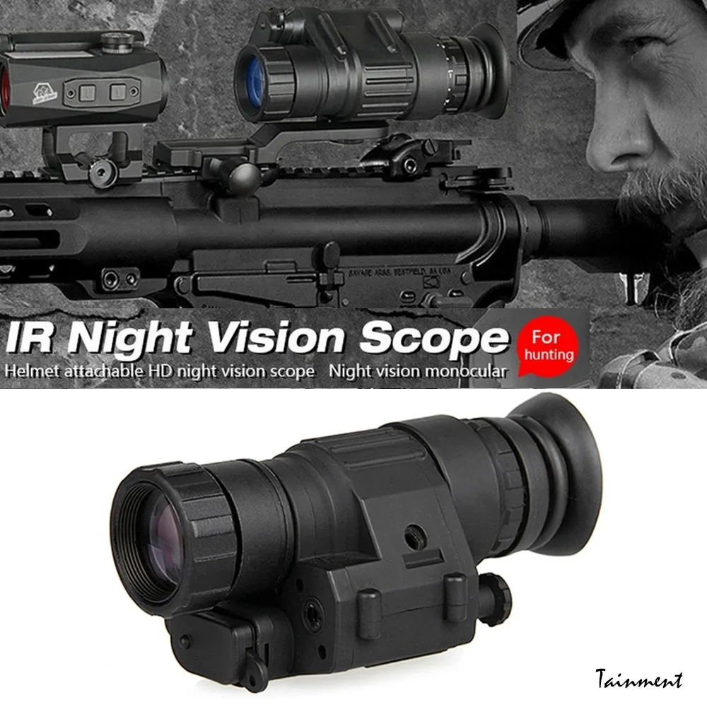 

PVS-14 Digital Infrared HD Night Vision Telescope IR Monoculars Helmet Tactical Scope Shooting Telescope for Outdoor Hunting New