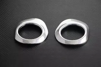 

ABS Chrome 2pcs Front & rear Fog Light Cover Trim Fog Light Lamp Frame Trim for Mercedes Benz Smart 2015 Car Accessories Styling