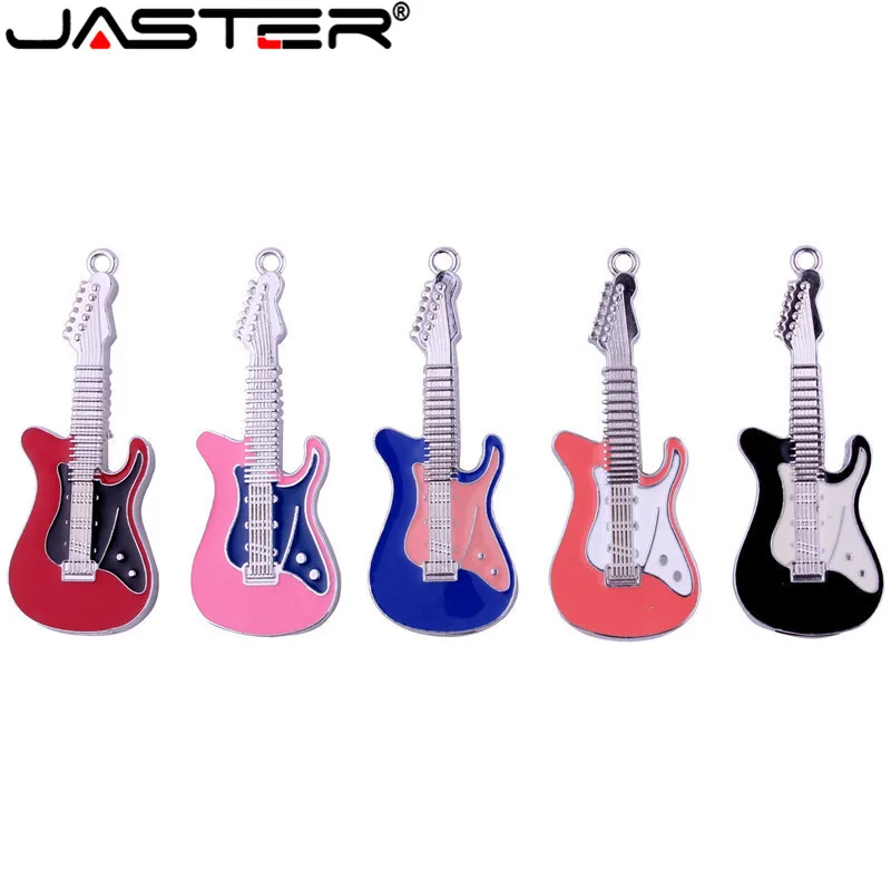 JASTER металлическая гитара USB флэш накопитель музыкальная модель ручка карта
