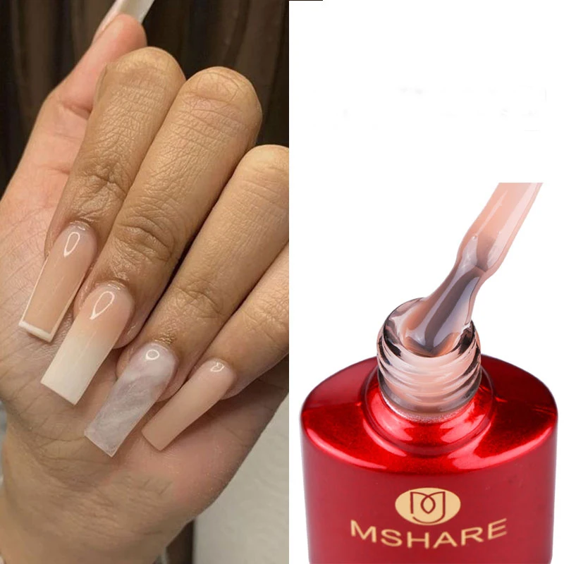 MSHARE Nude Pink Builder Nail Extension Gel in a Bottle Self Leveling