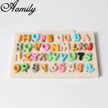 

Amoliy Uppercase Alphanumeric Letter Digital Silicone Mold Cake Decorating Tools Fondant Mold Chocolate Mold Baking Accessories